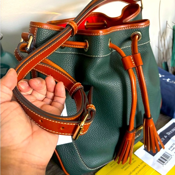 Dooney & Bourke Bucket Drawstring Bag in Forest - Picture 3 of 4